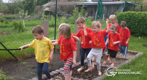 Fühlstrecke im Außengelände